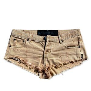 One Teaspoon Tan Jean shorts size 28